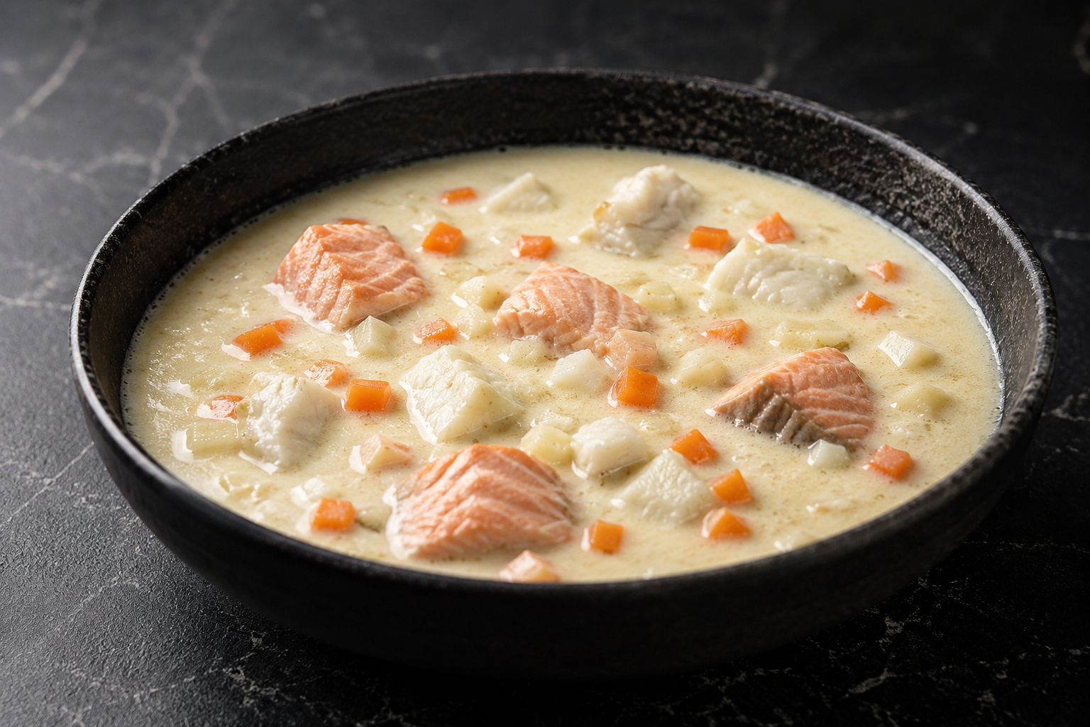 Fiskesuppe fra Havøyet, fersk sjømat levert i Bergen